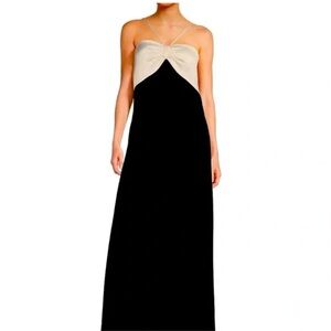 Alex Marie Black and White Maxi Dress